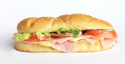 Ham and cheese sandwich